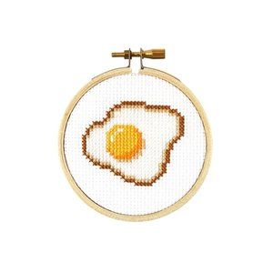 Egg Mini Cross Stitch Kit 🍳🥚🍳